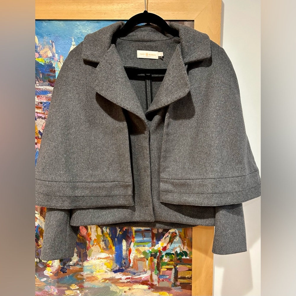 Tory Burch 2 in 1 cape jacket